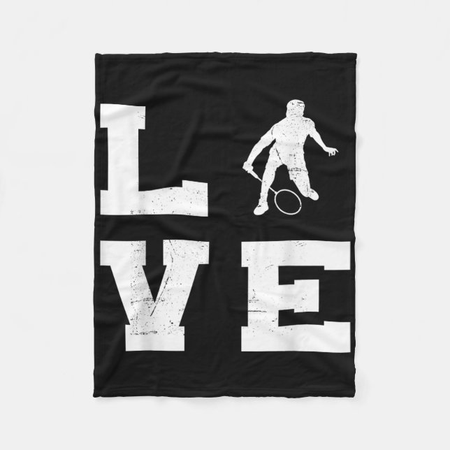 Couverture Polaire Badminton Womens Mens Badminton Player Shuttle (Devant)