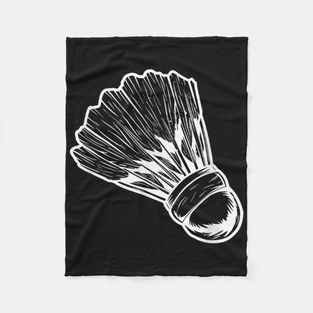 Couverture Polaire Badmintonist Volant de badminton Sketch (Devant)