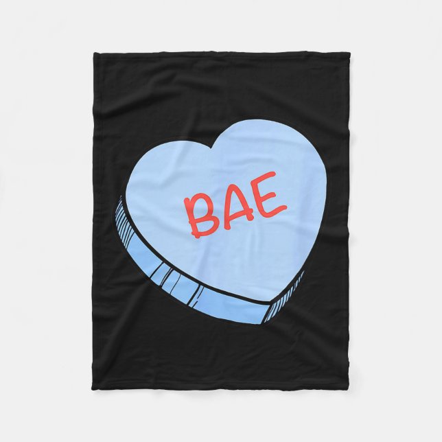 Couverture Polaire “bae” Conversation Hearts Valentine’s Day  (Devant)