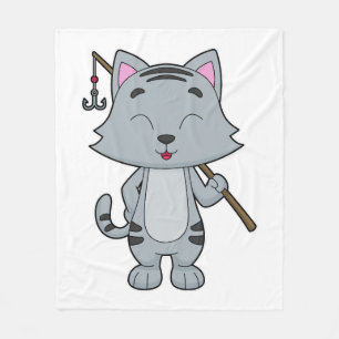 Couverture Polaire Baguette de pêche de chat