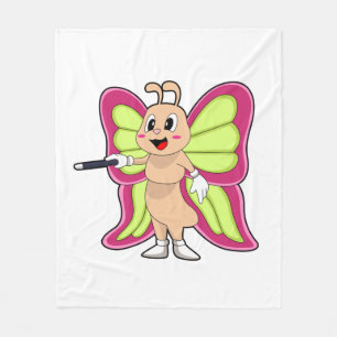 Couverture Polaire Baguette magique papillon