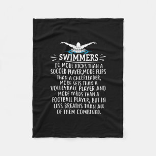 Couverture Polaire Baignade Forte Cadeaux De Nage Pour Hommes Femmes
