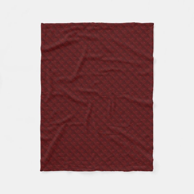 Couverture Polaire Baisses d'eau sur le métal Crimson (Devant)