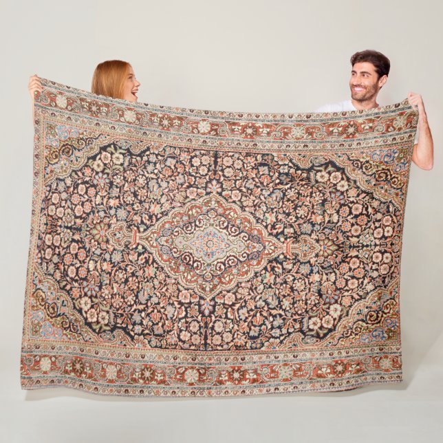 Couverture Polaire Bakhshaish Azerbaïdjan Nord-Ouest Perse Peret Tapi (En situation)