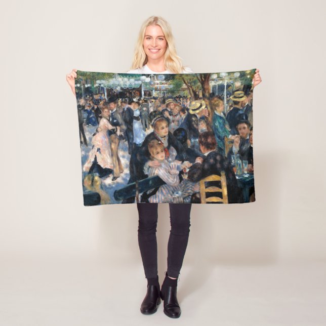 Couverture Polaire Bal au Moulin de la Galette, Auguste Renoir (En situation)