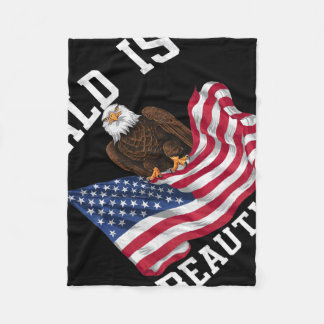 Couverture Polaire Bald Eagle Bald Est Belle 4 juillet Indépendant