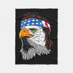 Couverture Polaire Bald Eagle Mullet USA