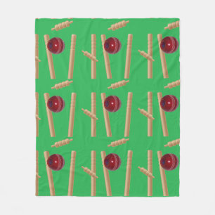 Couverture Polaire Ball de cricket frappant les souches, Moyen,