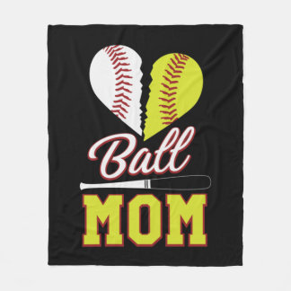 Couverture Polaire Ball Maman Baseball Softball Maman
