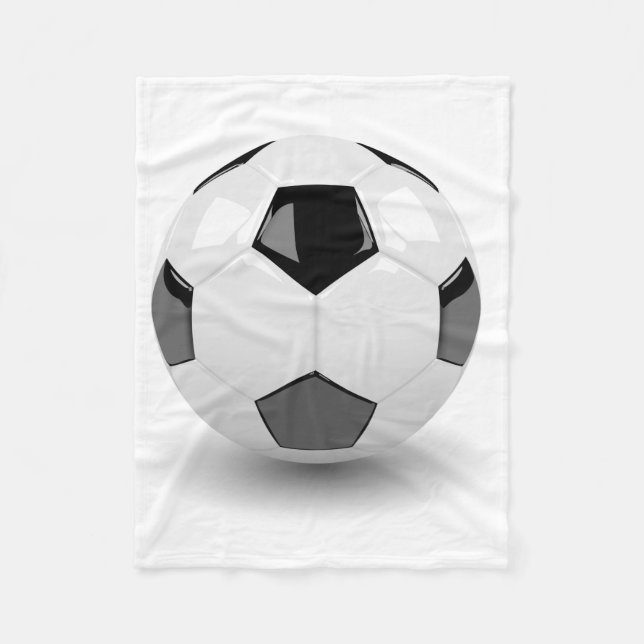 Couverture Polaire balle de football 3D (Devant)