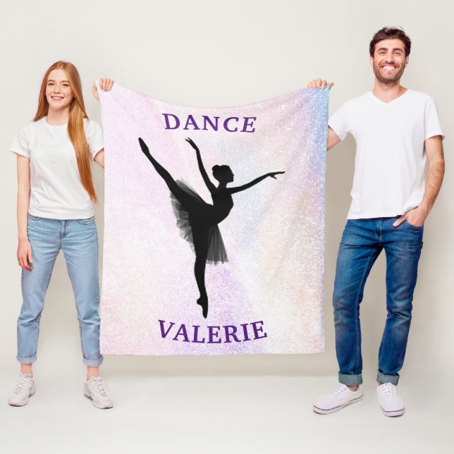 Couverture Polaire Ballerina Dance Pastel Fleece Blanche (En situation)
