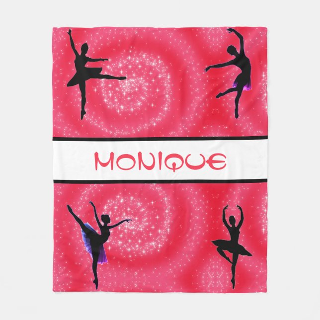Couverture Polaire Ballerina Dancers Swirl (Devant)