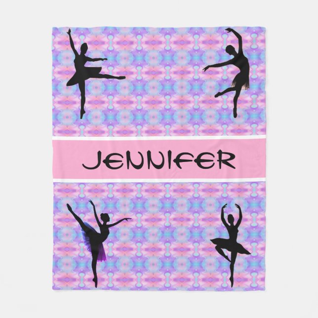Couverture Polaire Ballerina Pastel Danse Blanche polaire (Devant)