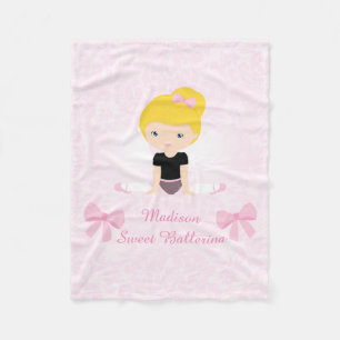 Couverture Polaire Ballerine douce personnalisée