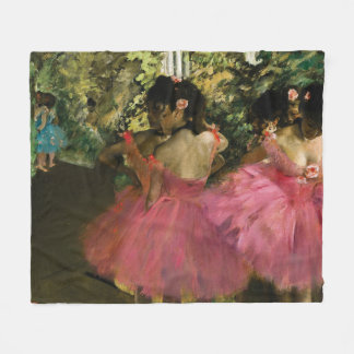 Couverture Polaire Ballerines dans le rose par Edgar Degas