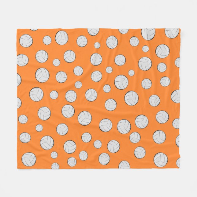 Couverture Polaire Balles de volley seamless pattern  (Devant (Horizontal))