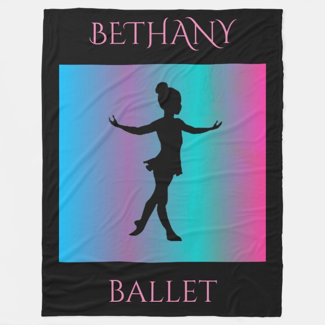 COUVERTURE POLAIRE BALLET FLEECE BLANKET. NOMS PERSONNALISÉS DISPONIB (Devant)