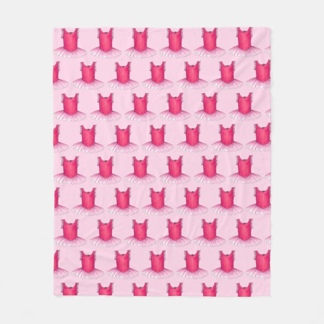 Couverture Polaire Ballet rose Tutu Costume Ballerina Enseignant de d (Devant)