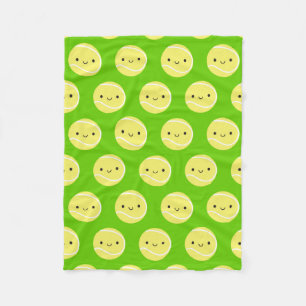 Couverture Polaire Ballons de tennis de Kawaii