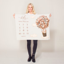 Ballons d'ours Brown Bébé Blanke Blanke Blanche po