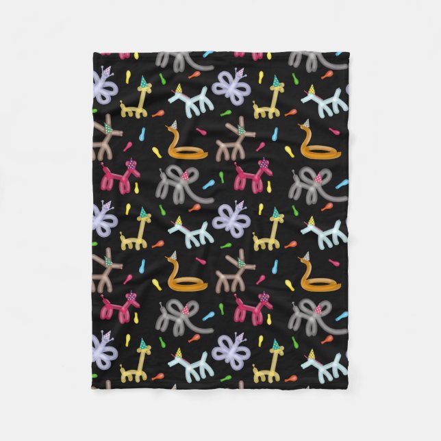 Couverture Polaire Balloon Animals Kids Party Theme (Devant)