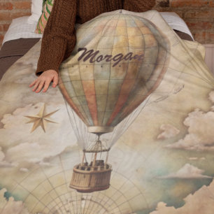 Couverture Polaire Ballotte à air chaud Vintage personnalisée   Antiq