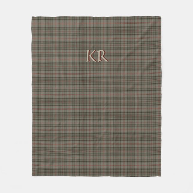 Couverture Polaire Balmoral Royal Tartan, roi d'Angleterre (Devant)