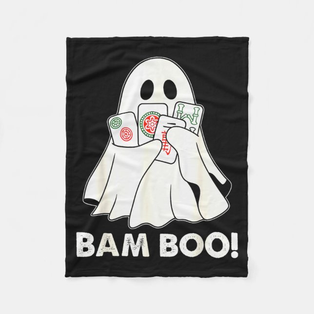 Couverture Polaire Bam Boo Halloween Ghost Mahjong Funny Costume Game (Devant)