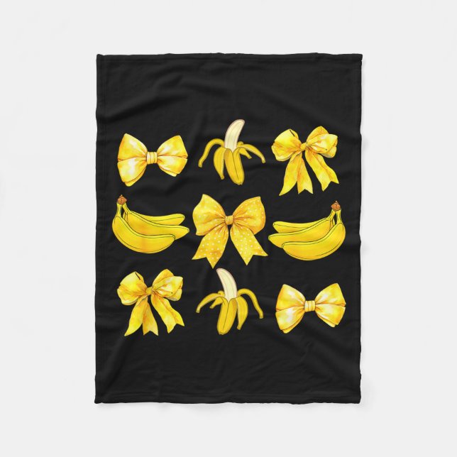 Couverture Polaire Banana Coquette Bow Yellow Bananas Festival Girls  (Devant)