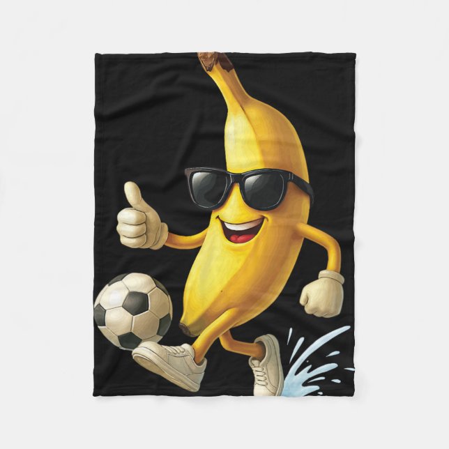 Couverture Polaire Banana Soccer  (Devant)