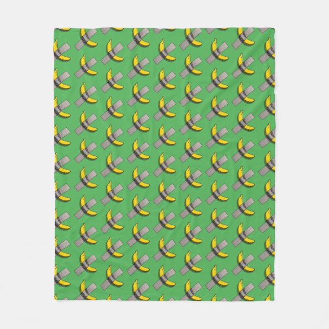 Couverture Polaire Banane Pop Art et Graphisme de Ruban Adhésif avec  (Devant)