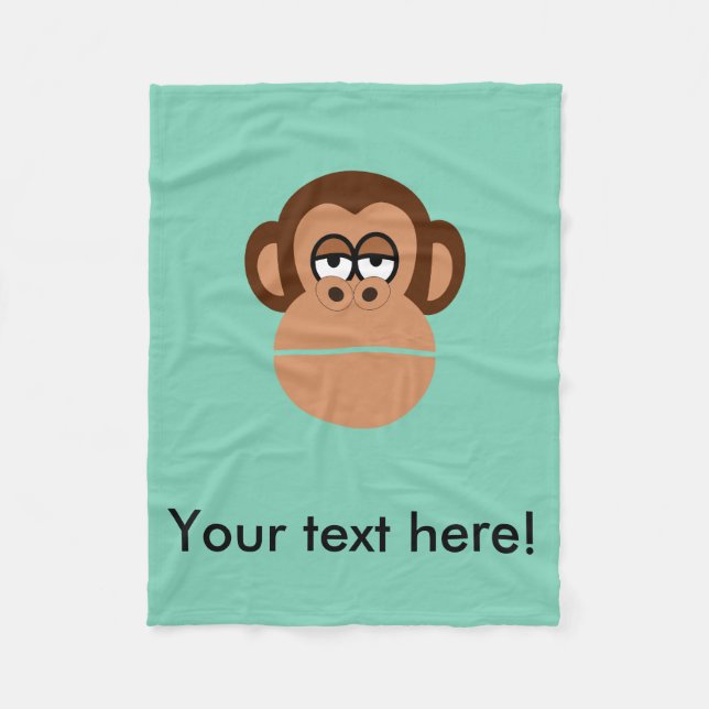 Couverture Polaire Bande dessinée de chimpanzé (Devant)