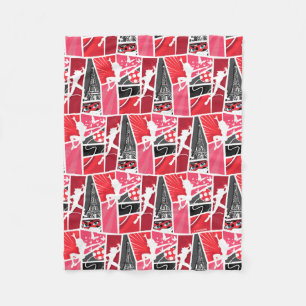 Couverture Polaire Bande dessinée Miraculaire Ladybug Paris Motif