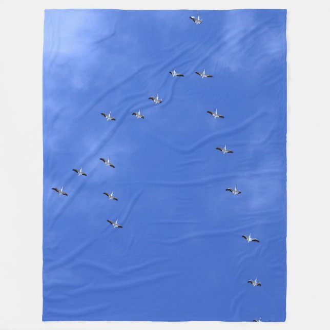 Couverture Polaire Bande d'oiseaux (Devant)