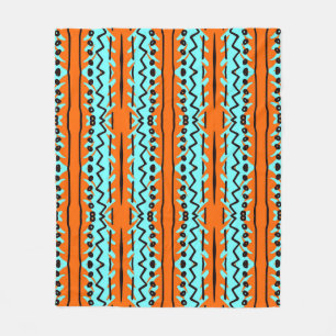 Couverture Polaire Bandes aquarelles, motif coloré et lumineux.