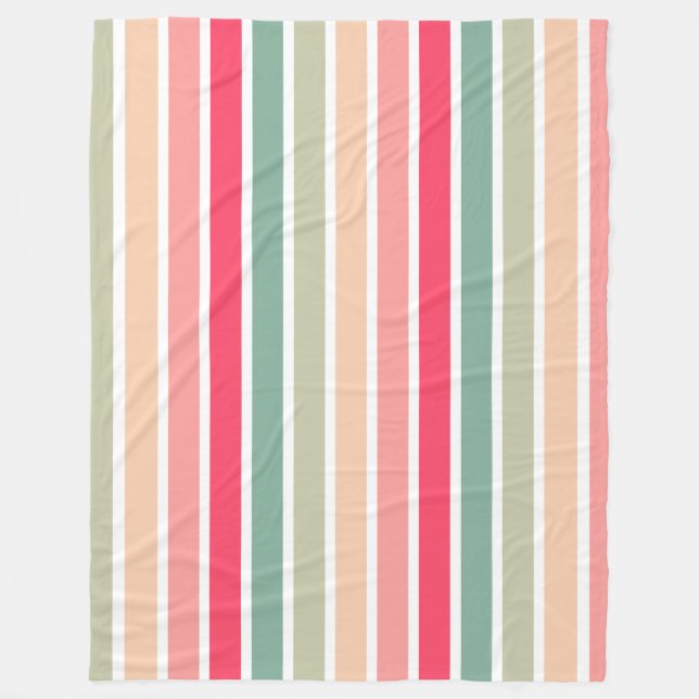 Couverture Polaire Bandes de couleurs 01 (Devant)