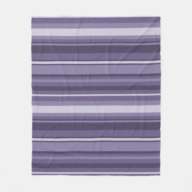 Couverture Polaire Bandes de cuir violet (Devant)