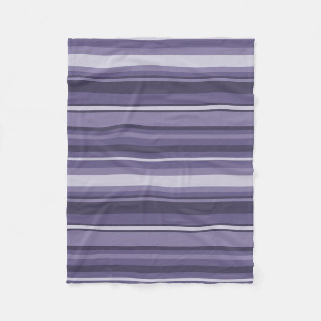 Couverture Polaire Bandes de cuir violet (Devant)