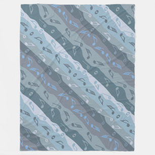 Couverture Polaire Bandes de notes de musique