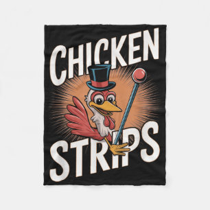 Couverture Polaire Bandes de poulet Top Chapeau Funny Pun de poulet