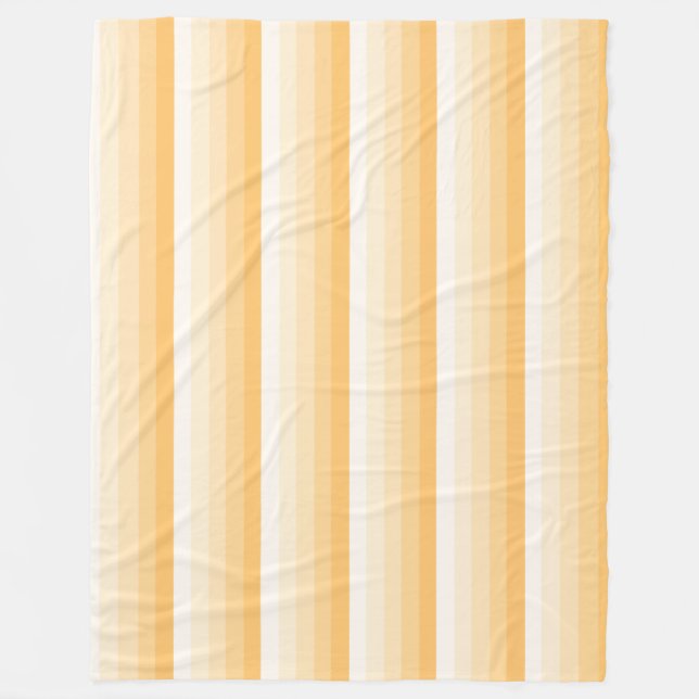 Couverture Polaire Bandes d'ombre jaune (Devant)