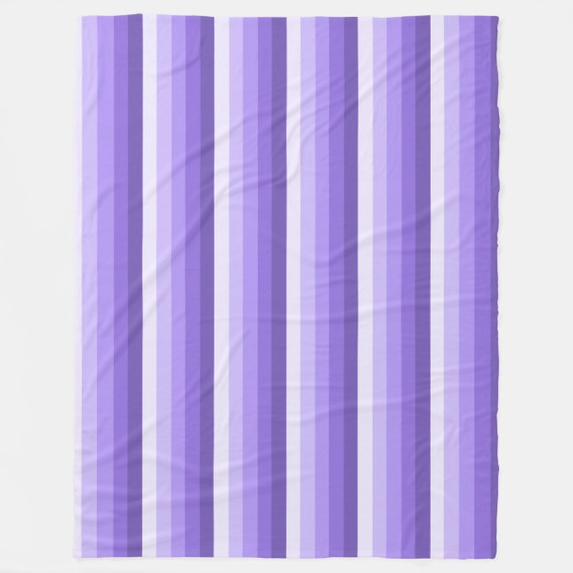 Couverture Polaire Bandes d'ombre violette (Devant)