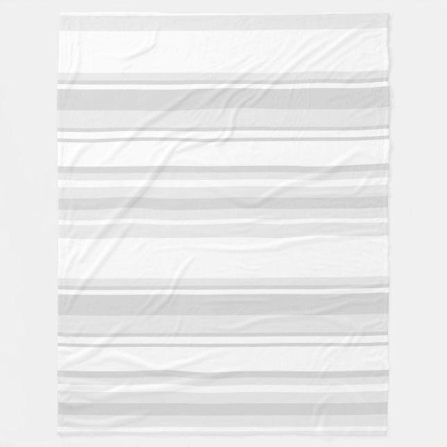 Couverture Polaire Bandes gris clair (Devant)
