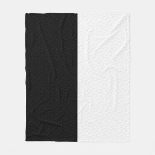 Couverture Polaire Bandes noires et blanches