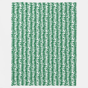 Couverture Polaire Bandes organiques - Vert forestier