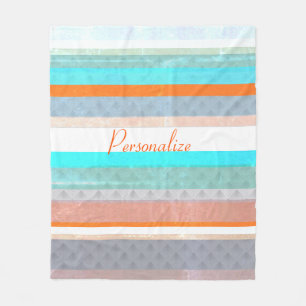 Couverture Polaire Bandes Patinées et ombrées personnalisées