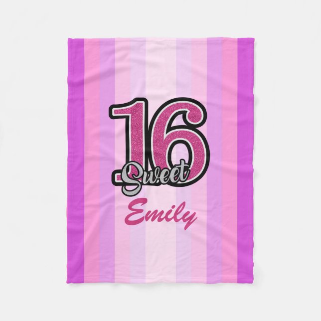 Couverture Polaire Bandes pourpres (Devant)