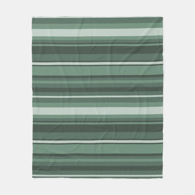 Couverture Polaire Bandes vertes (Devant)
