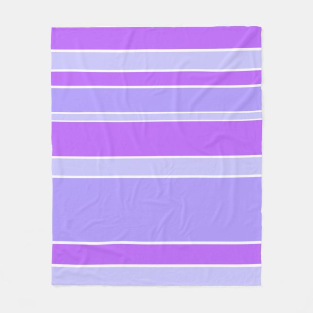 Couverture Polaire Bandes violettes (Devant)