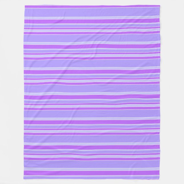 Couverture Polaire Bandes violettes (Devant)